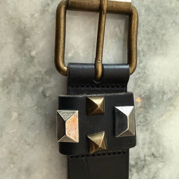 Diesel Black and Brown Leather Belt - Picture 2 of 5